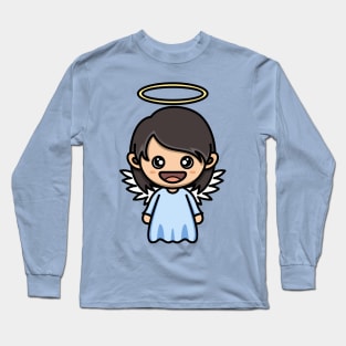 kawaii doodle cute angel Long Sleeve T-Shirt